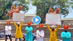 Video : “अर्धा देश महाराष्ट्रात येऊन पोट भरत असेल तर..” तरुणाची पाटी चर्चेत, व्हिडीओ होतोय व्हायरल