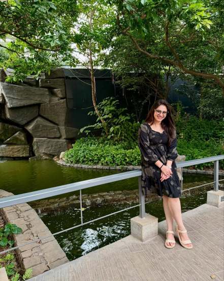 Aishwarya Shete Black One Piece Dress Look