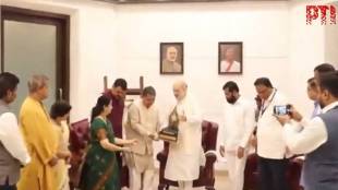 Home Minister Amit Shah presents first Chhatrapati Sambhaji Maharaj Award to song penned By Vinayak Damodar Savarkar.