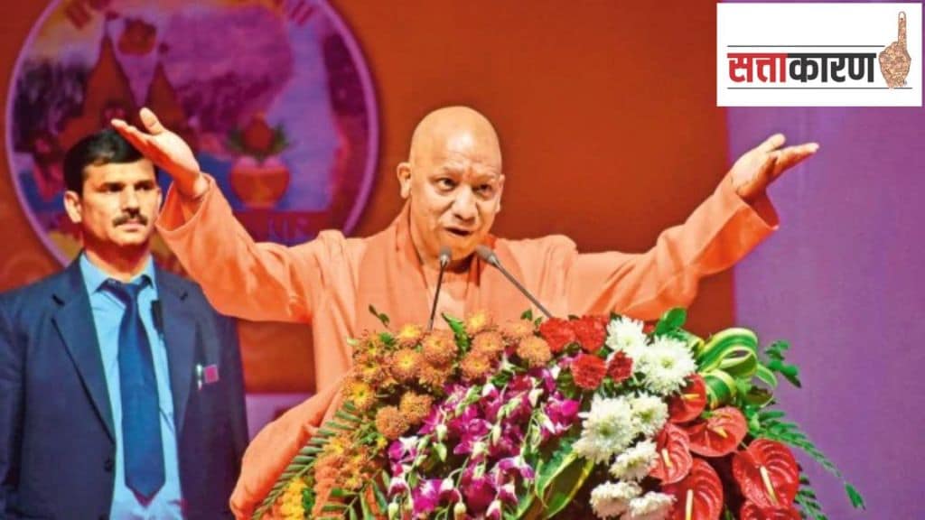 समाजवादी पक्षाचे (सपा) प्रमुख अखिलेश यादव यांनी मंगळवारी मंदिरांना प्रशासकीय भ्रष्टाचारापासून संरक्षित केले पाहिजे असे वक्तव्य केले. (छायाचित्र-इंडियन एक्सप्रेस)