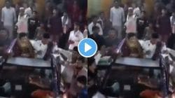 रिसेप्शन सोहळ्यात झाला मोठा गेम! नवरा नवरीची एण्ट्री होताच एक खेळ आणि अचानक… Video व्हायरल