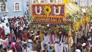 pune After two days in Pune Dnyaneshwar Mauli palanquin crossed Dive Ghat reached Saswad Sunday