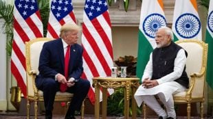 Donald Trump speaking about India’s willingness to remove 100% tariffs on US products