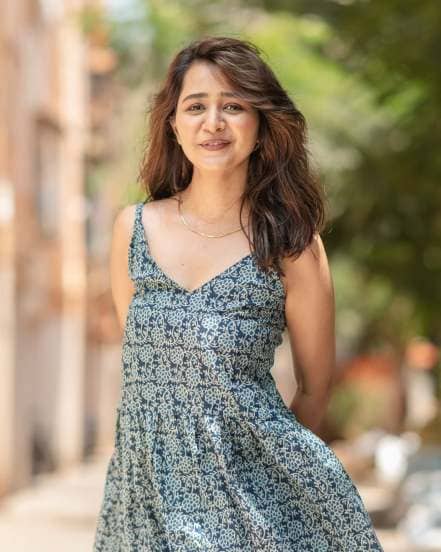 Gauri Kulkarni Denim Shorts Look