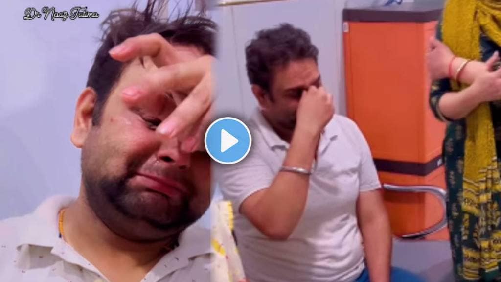 Husband Cries At Hospital As Wife Is Taken To Delivery Room