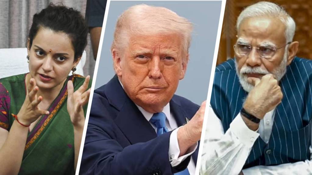 डोनाल्ड ट्रम्प आणि पंतप्रधान मोदी यांच्याबाबत केलेली ती पोस्ट कंगना रणौतने केली डिलीट. 