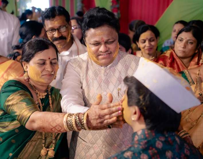 Kartiki Gaikwad Pise Brother Haladi Ceremony