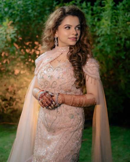 Kartiki Gaikwad Pise Golden Designer Gown