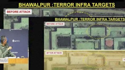 ऑपरेशन सिंदूरबद्दल भारताच्या तिन्ही सेना दलाची संयुक्त पत्रकार परिषद झाली, यामध्ये या मोहिमेबद्दल सविस्तर माहिती देण्यात आली. (फोटो- इंडियन एक्सप्रेस)