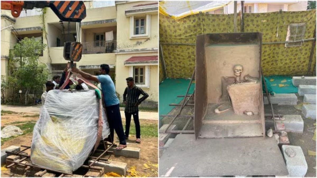 samadhi wale babaji 1000-year-old skeleton finds its new home