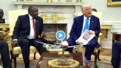Donald Trump : ‘इथून चालते व्हा’, कतारने भेट दिलेल्या आलिशान विमानाबाबत प्रश्न विचारताच ट्रम्प संतापले; पाहा Video