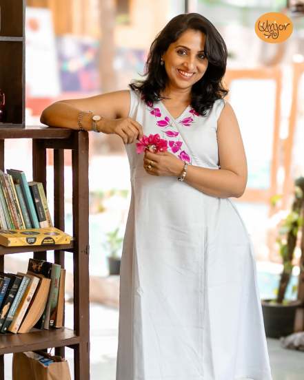 Madhurani Gokhale Blue One Piece Dress
