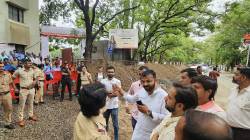 ‘बीएमसीसी’च्या मैदानावर इमारतीला विरोध, महाराष्ट्र प्रदेश युवक काँग्रेसचे आंदोलन