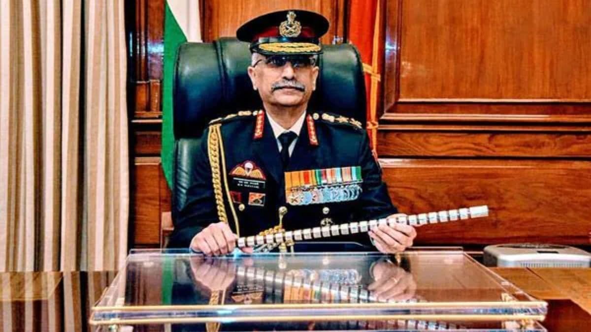 Army Chief General Manoj Naravane during press briefing after Operation Sindoor airstrike on Pakistan