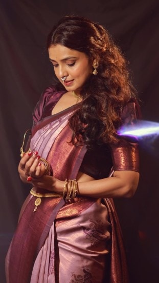 Mayuri Deshmukh Mul Cotton Paithani Saree