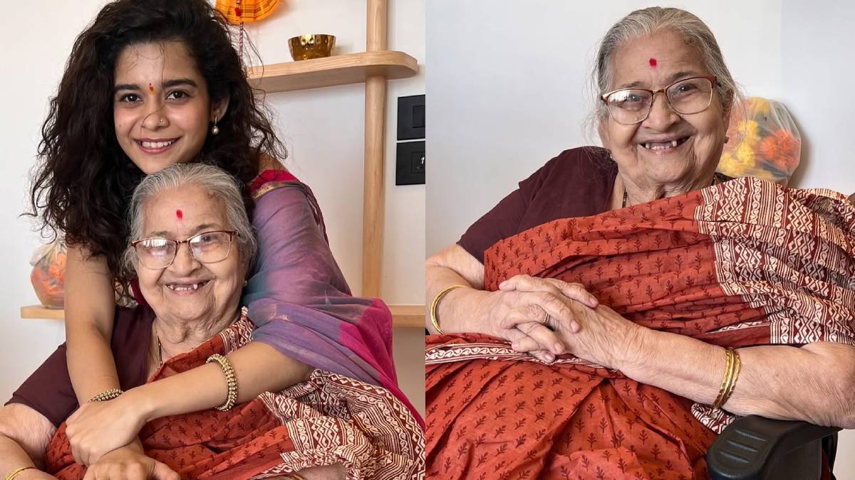 Mithila Palkars Grand Mother Passed away actress shared an emotional post says it is difficult to leave without her