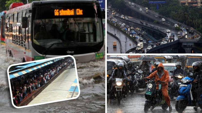 Worli aqua line metro station floods