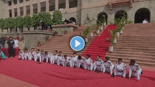 The first batch of women in the NDA passed; they celebrated their success by doing push-ups pune