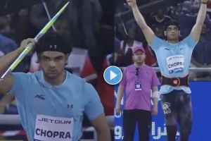 Neeraj Chopra Throw 90m Mark For the First Time with Personal Best if 90 23 in Doha Diamond League Watch Video