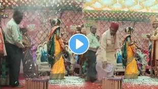 Groom's friends set off fireworks on wedding stage shocking video goes viral on social media