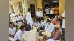 उजनीच्या पाण्यासाठी आमदार सुभाष देशमुखांचे धरणे आंदोलन, सीना नदीत पाणी सोडण्याची मागणी