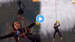 VIDEO: एक चूक अन् खेळ खल्लास; हवेत उडी मारताच हूक निसटलं अन्…आयुष्याची हौस पूर्ण करायला गेलेल्या तरुणीचा भयानक शेवट