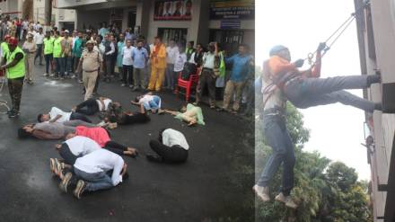 mock drills like fire evacuation firefighting and air raid warning held at ktmh College