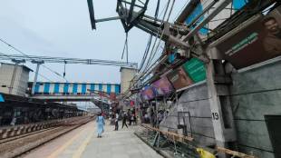 untimely rains stranded citizens at thane station where platform roof repairs remain incomplete