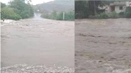 Heavy rains continue in Satara drought areas with cloudburst in Dhumalwadi Phaltan