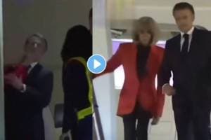 Emmanuel Macron and Wife Viral Video