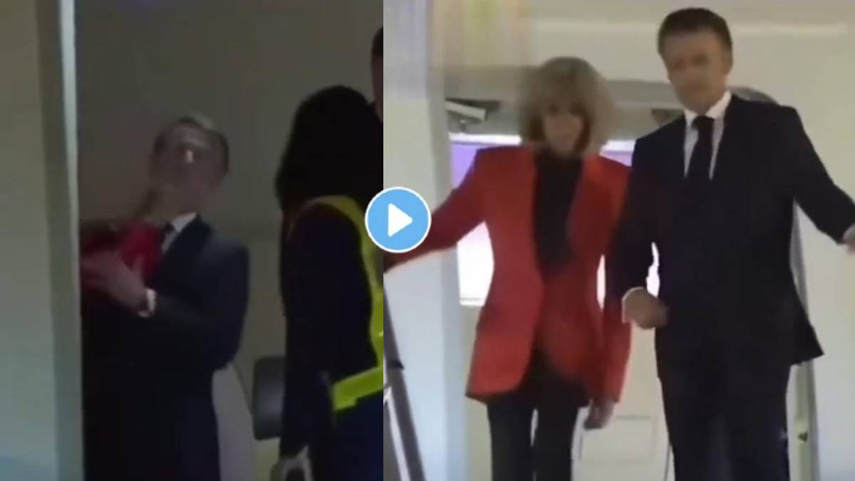 Emmanuel Macron and Wife Viral Video