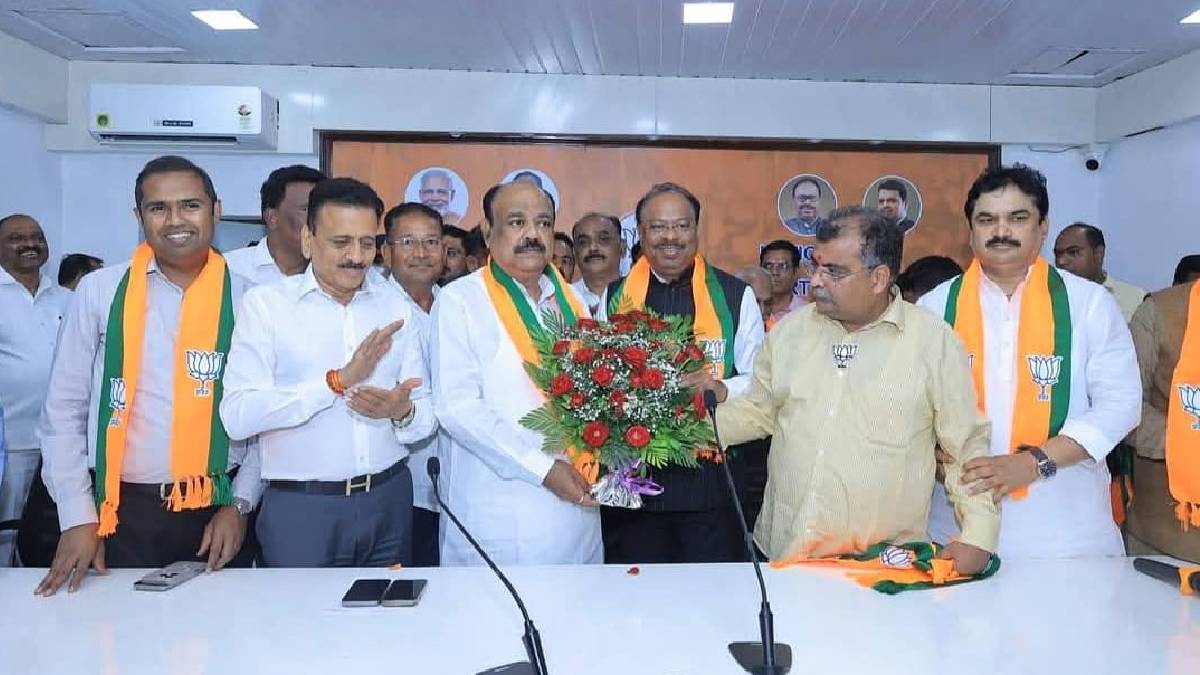 Dilip Wagh showing timely caution confirmed his support and joined the BJP on Tuesday