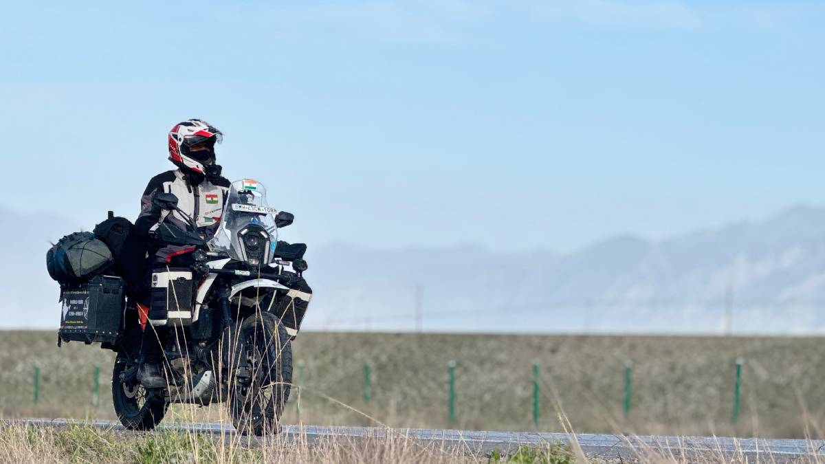 Yogesh Alekari from Navi Mumbai plans to visit 50 plus countries covering 60 000 km by bike