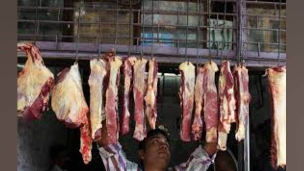 thane About 1450 kg of beef seized from 9 meat shops in western Wulan Chawl area of ​​Ambernath city