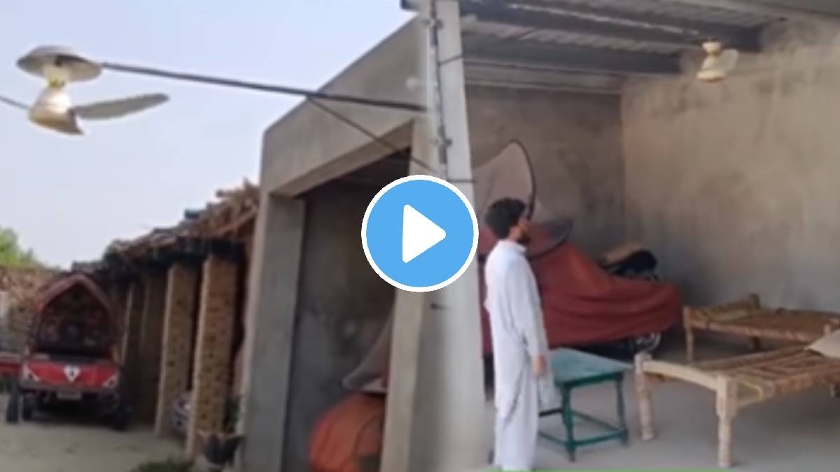 Desi jugad for heat Man Invents Fan That Spins A Full 360 Degrees desi jugaad