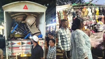 action against hawkers in dombivli east