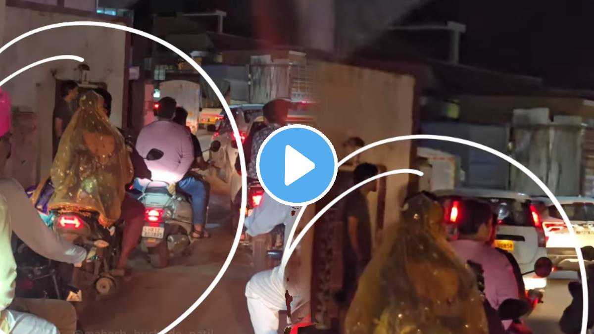 Bride ditches the car and rides a bike to reaches her wedding venue video goes viral