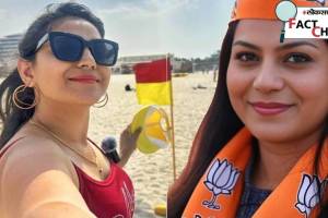 Loksatta fact check haryana youtuber jyoti malhotra viral images in bjp and aap caps are ai generated