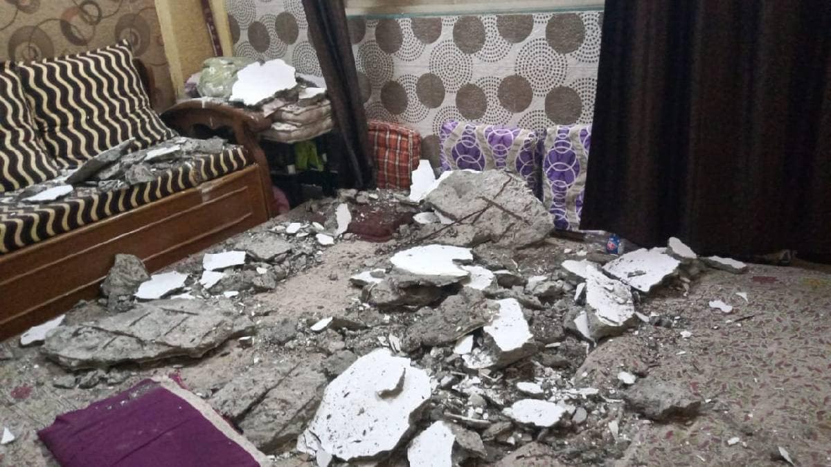 A woman has died in an accident in Virar when a slab of a building collapsed