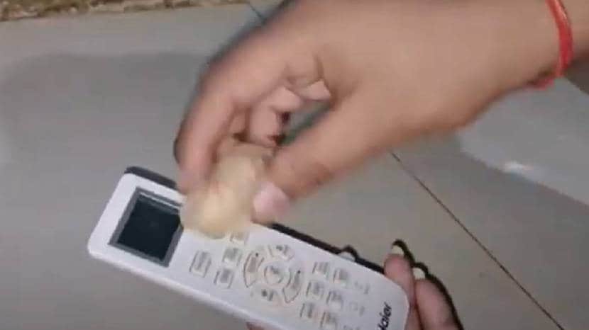 apply dough on remote before use ac