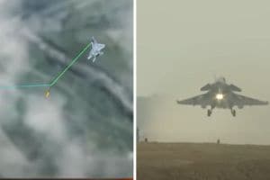 Indian Air Force SU-30 MKI jet and IGLA-S missile launcher deployed near western border