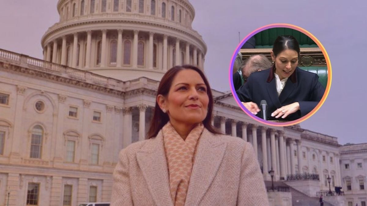 UK MP Priti Patel speaking in support of India’s right to self-defense