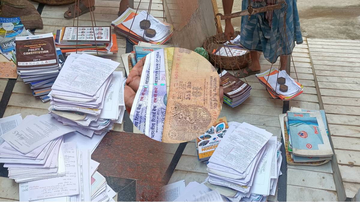 PSC Aspirant Sells Notes and books sold to raddi