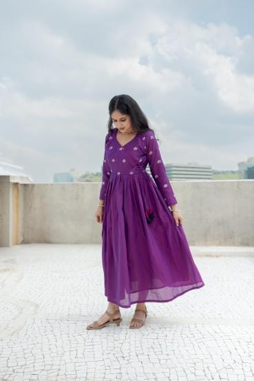 Priyadarshini Indalkar Purple Dress Look
