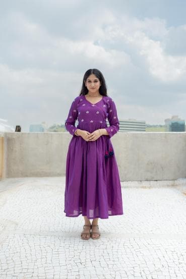 Priyadarshini Indalkar Purple Dress Look