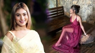 Purva Shinde Pink Gown Bold Look