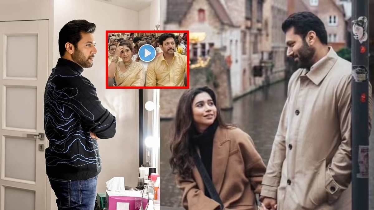 Ravi Mohan spotted twinning in gold with rumoured girlfriend Kenishaa Francis