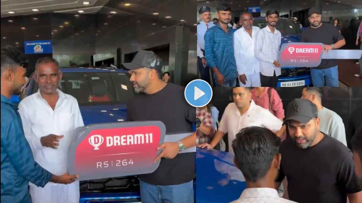 Rohit Sharma gives away his Lamborghini worth rs 4 Crore to fantasy cricket contest winner Video