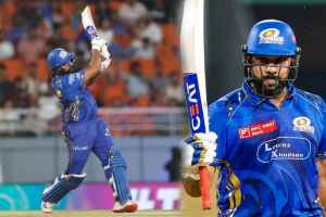 Rohit Sharma Becomes First Indian Player to Hit 300 Sixes in IPL and only the second player After Chris Gayle GT vs MI IPL 2025