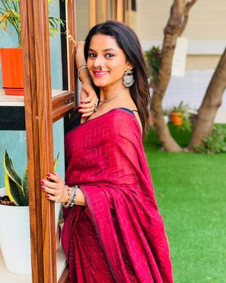 Sakshee Gandhi Peacock Green Paithani Saree
